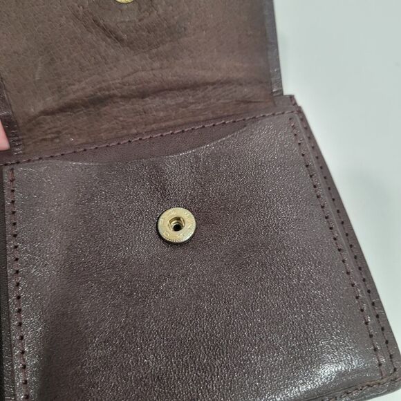 NINA RICCI Vintage Leather Bifold Long Wallet Designer Leopard Brown - Picture 6 of 10